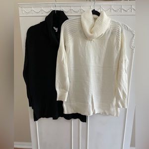 Time and Tru lot of 2 cowl neck sweaters
